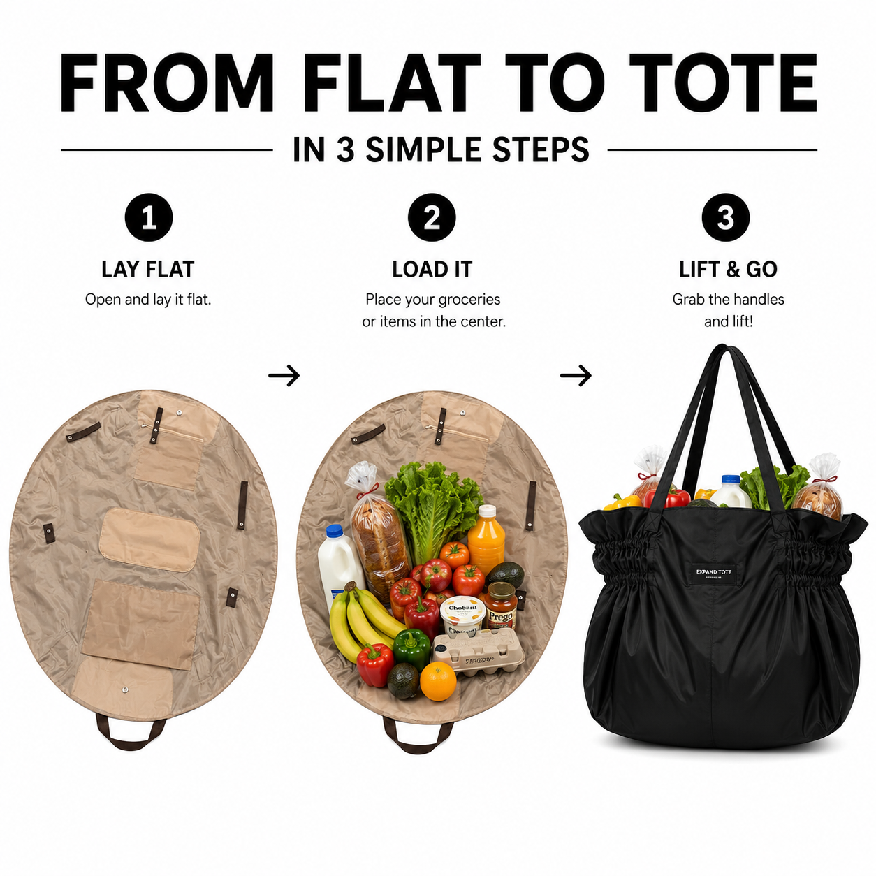 The Expand Tote — Grocery & Everyday Essentials Bag